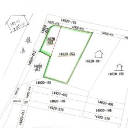 ＜白馬落倉＞県道沿いの売地 271坪